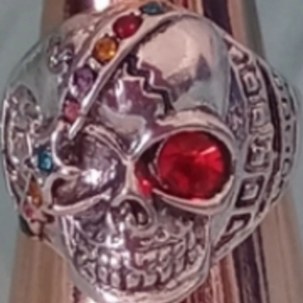 New Skull ring size 8.5 unisex